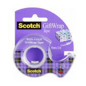 Taśma klejąca Scotch Gift Wrap z podajnikiem, niewidoczna, d...