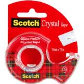 Taśma Scotch Crystal z podajnikiem, błyszcząca