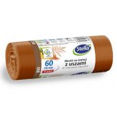 Worki do segregacji odpadów Stella 60L, wiązane z uszami, ro...