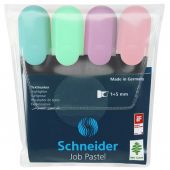 Zakreślacze Schneider JOB, zestaw kolorów pastelowych, w etu...