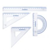 Zestaw geometryczny Donau, mały, linijka 20 cm