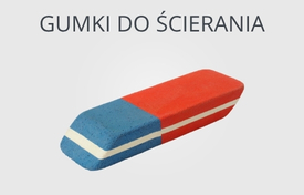 szkolne gumki do scierania