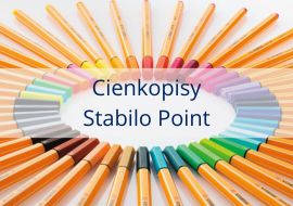 cienkopisy fibrowe stabilo point