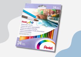 kredki olowkowe akwarelowe pentel arts