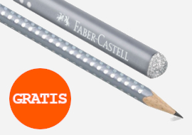 olowek Faber Castell Sparkle Grey HB gratis do wybranych notesow i kolozeszytow