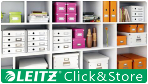 Kolekcja Leitz Click and Store to piekne i kolorowe pudelka do przechowywania i archiwizacji